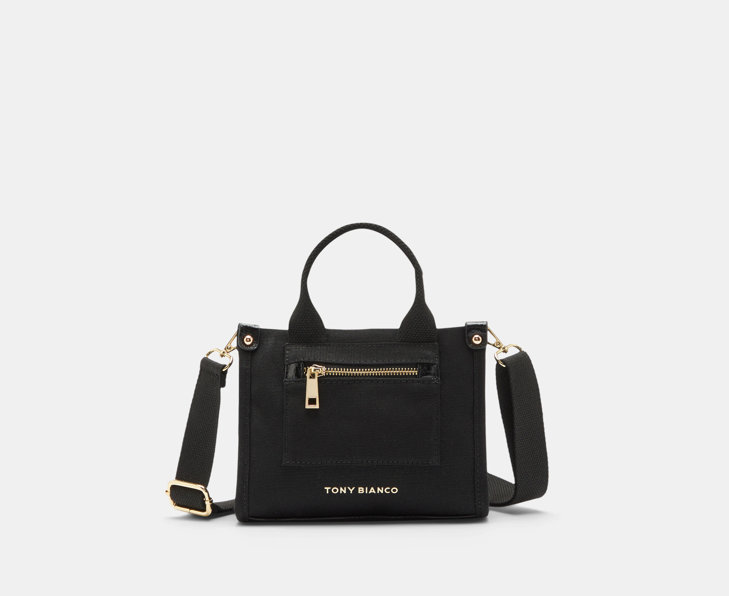 Tony Bianco Zeddie Canvas Mini Tote Bag - Black