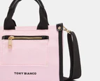 Tony Bianco Zeddie Canvas Mini Tote Bag - Pink/Black