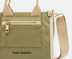 Tony Bianco Zeddie Canvas Mini Tote Bag - Khaki/Coconut