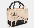 Tony Bianco Liliana Structured Tote Bag - Parchment/Midnight