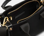 Tony Bianco Zeddie Canvas Mini Tote Bag - Black