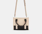 Tony Bianco Liliana Structured Tote Bag - Parchment/Midnight