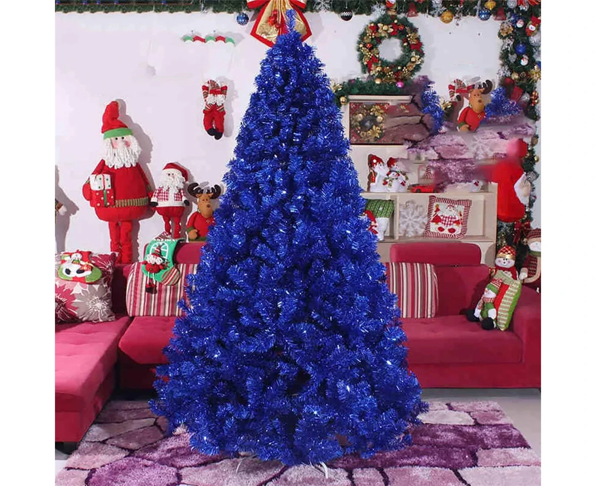 5FT Blue Christmas Tree Lush Branches Metal Stand Frame Xmas Decoration