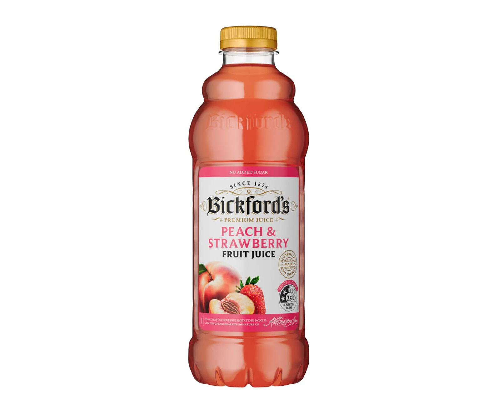 Bickford's Peach & Strawberry Juice 1Lt