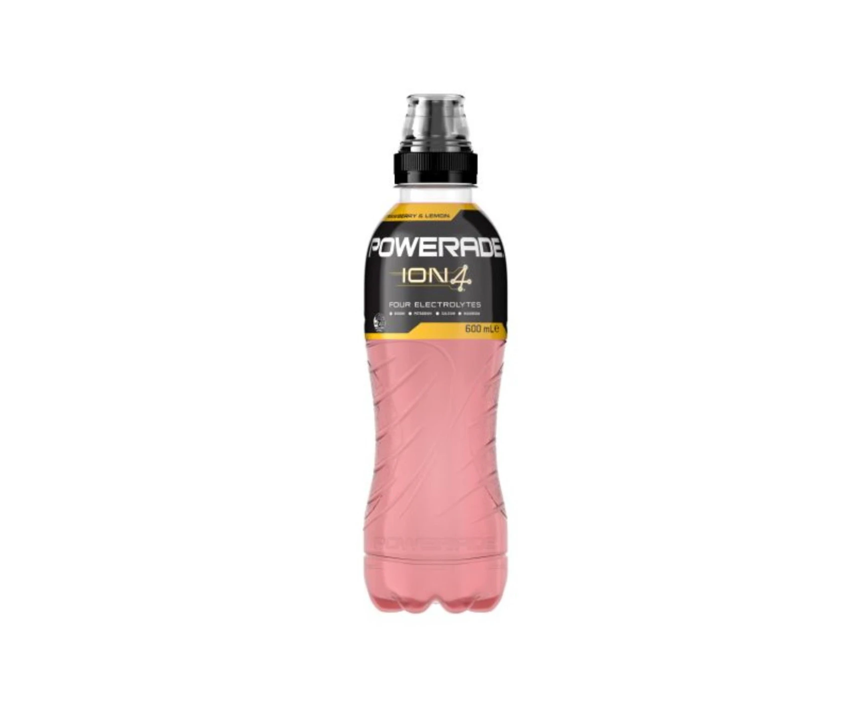 Powerade Strawberry & Lemon Sip Cap Sports Drink 600ml x 12