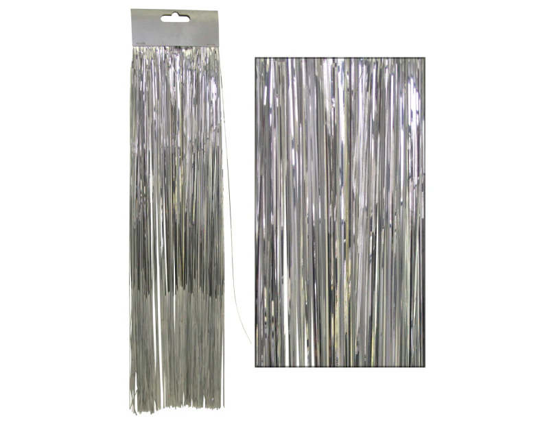 Metallic Silver Christmas Tinsel Lametta Icicles - 300 strands