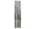 Metallic Silver Christmas Tinsel Lametta Icicles - 300 strands