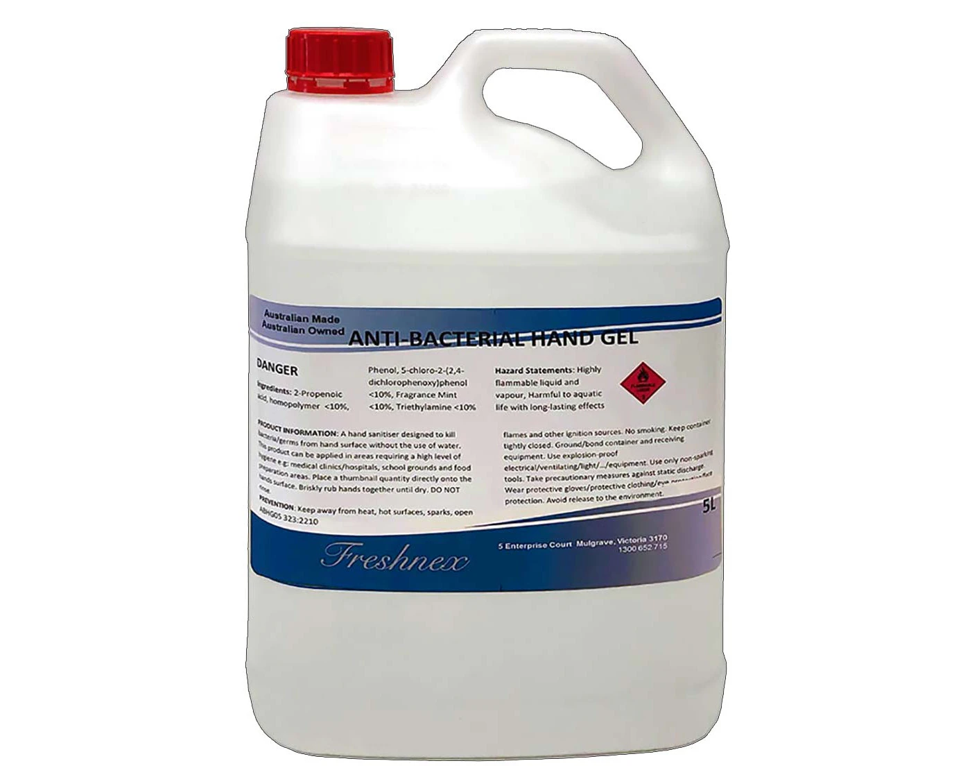 Antibacterial Hand Sanitising Gel 5 Litre