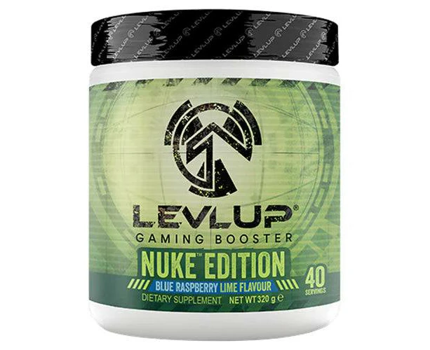 LEVLUP Gaming Booster - Nuke Edition | Blue Raspberry Lime