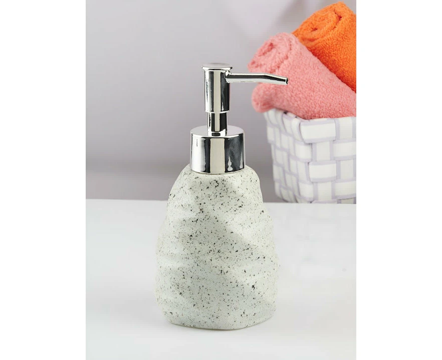 Terrazzo Ceramic Soap dispensers - White