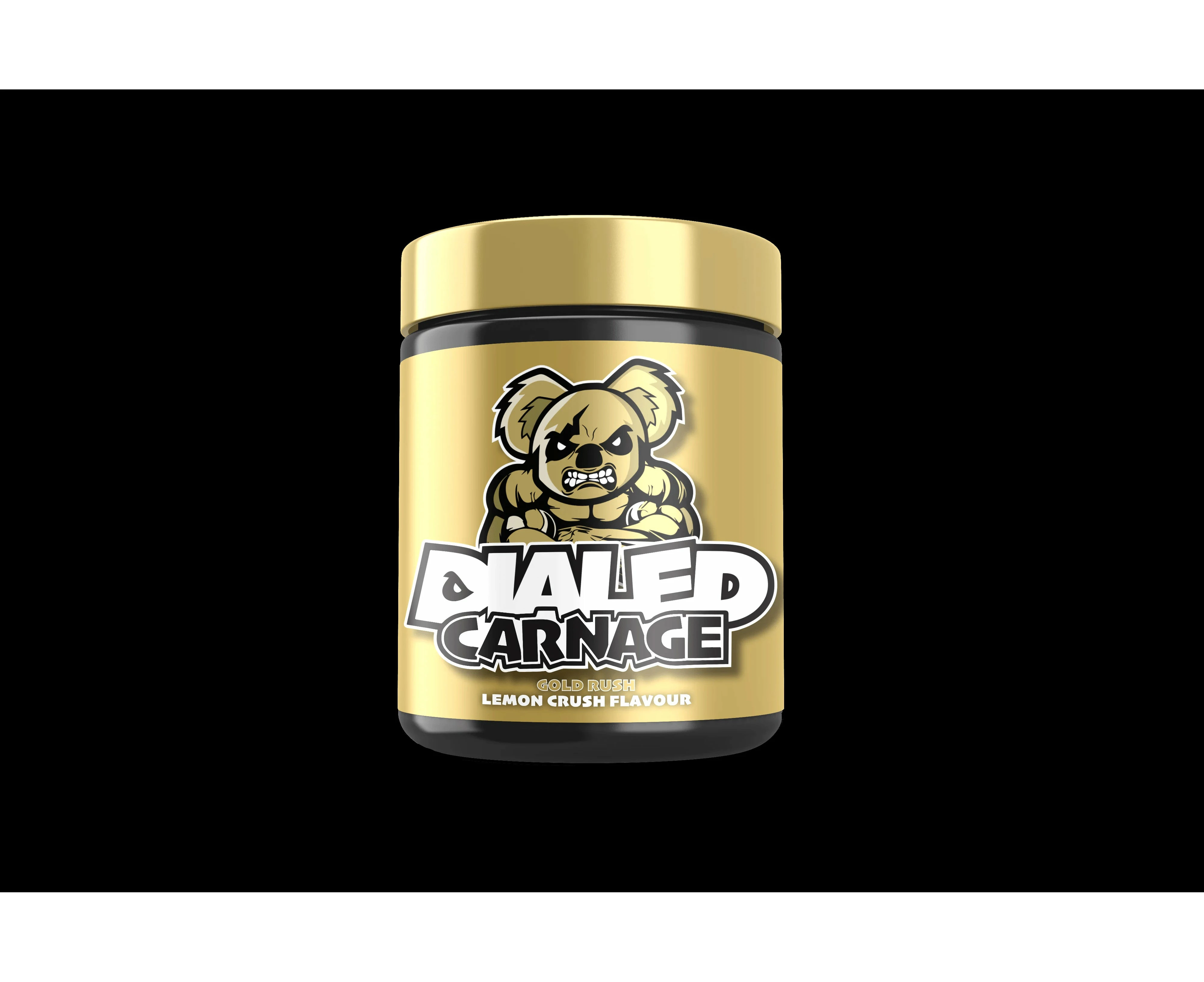 Dialed Carnage High Stim Pre Workout by The X Athletics - Gold Rush Lemon Crush