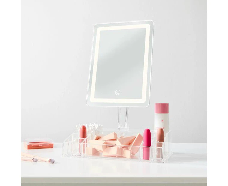 LED Mirror with Storage - Anko