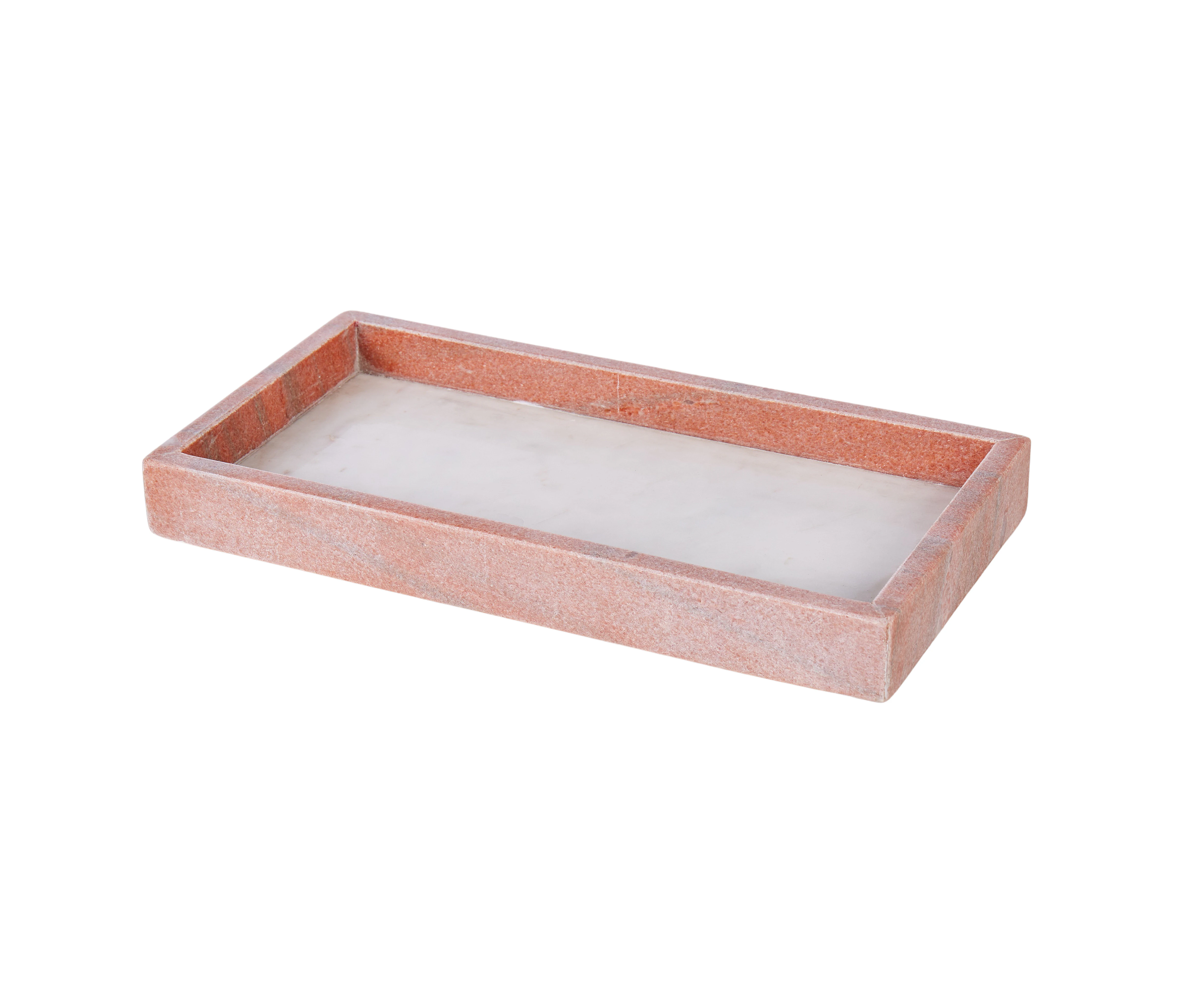 Society Home June Marble Decorative Tray Bathroom Vanity Tray Toilet Tank Tray