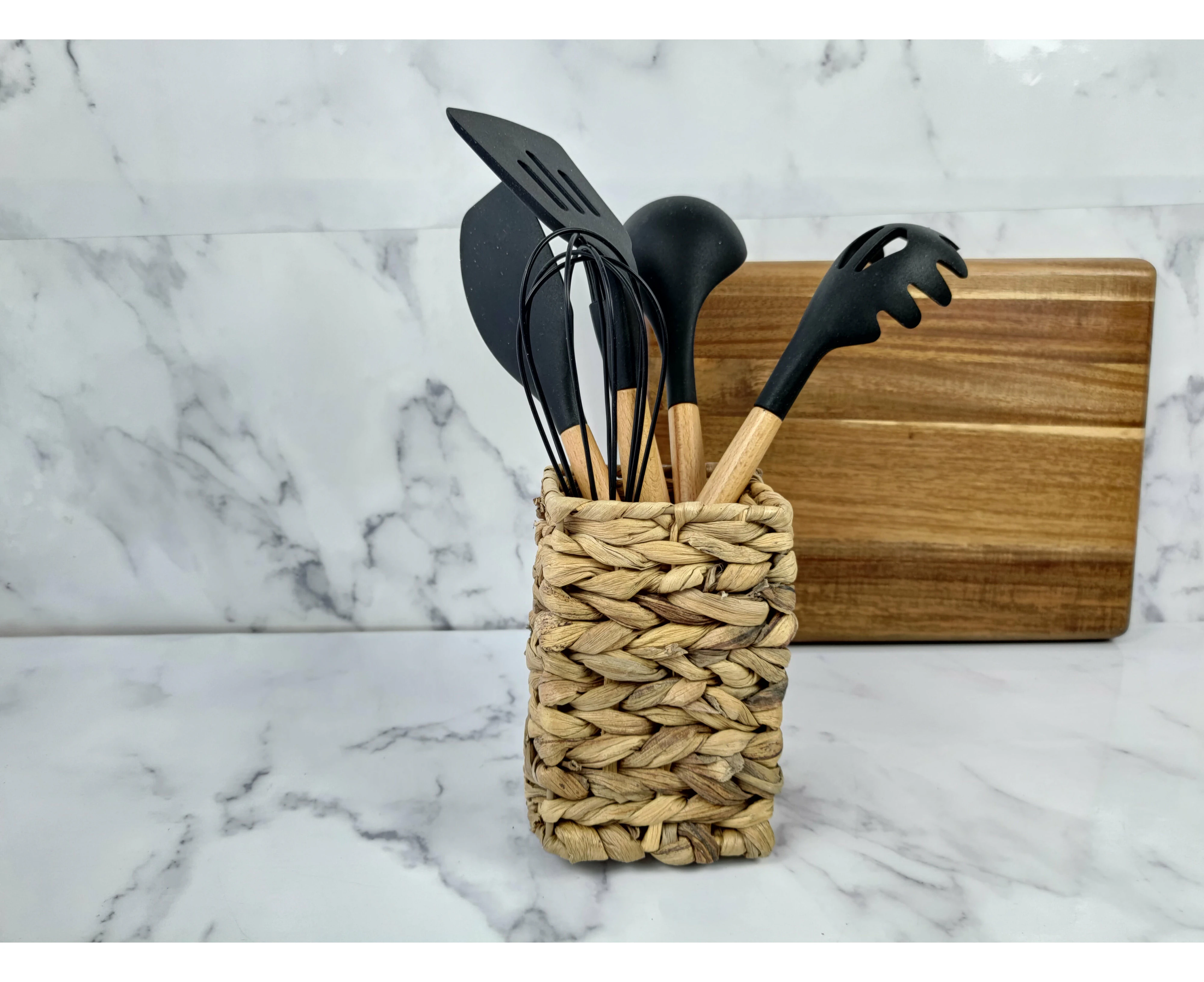 STRAND Utensil Holder - Natural - Square