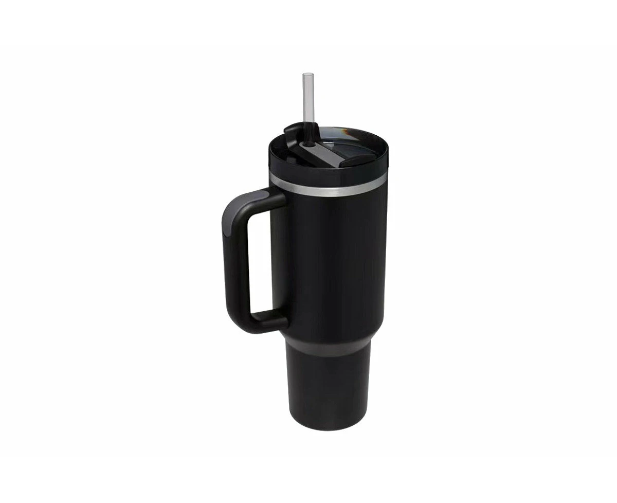 1.2L Stainless Steel Insulated Tumbler - Black