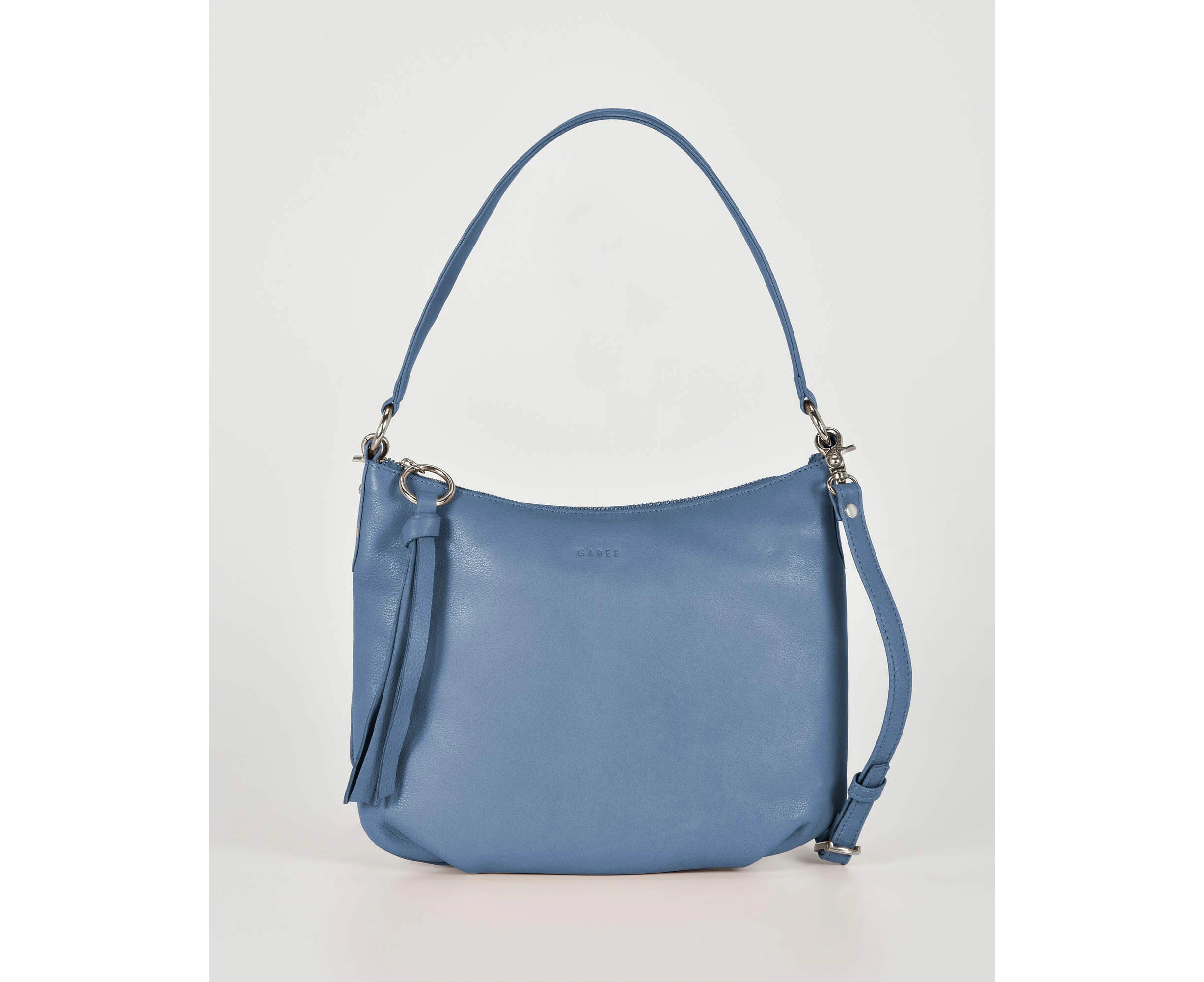 GABEE Belle Soft Leather Shoulder Bag - Powder