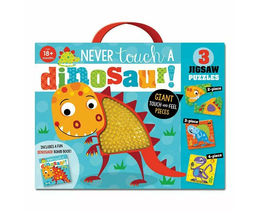 Never Touch A Dinosaur Jigsaw Puzzle Set (ages 18+ Months)