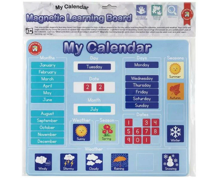 Magnetic Learning Board Calendar