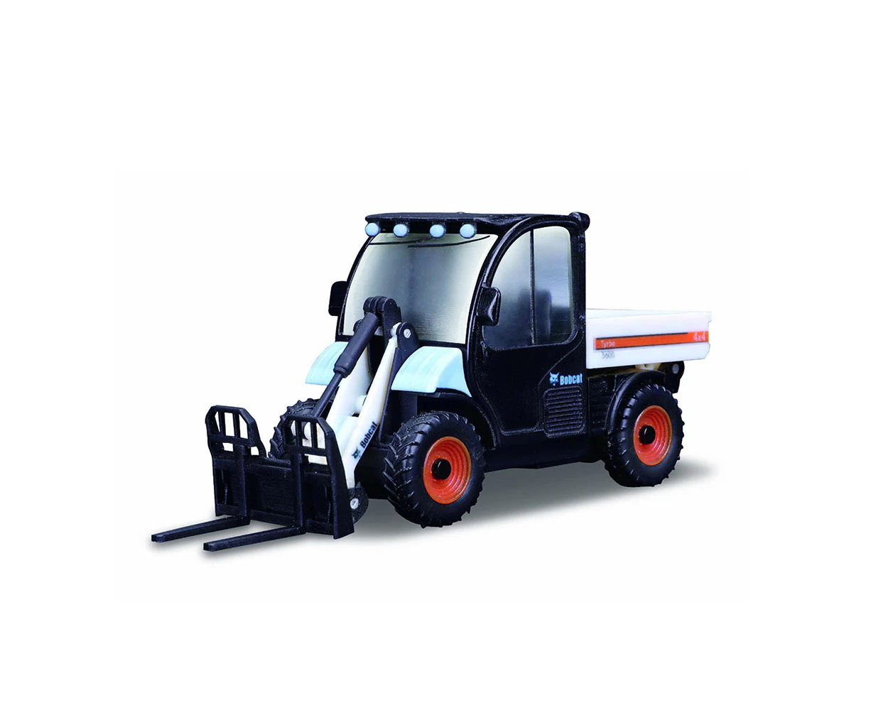 Bburago Licensed 10cm BobCat Toolcat 5600 With Pallet Fork High Detail Mini Forklift Model