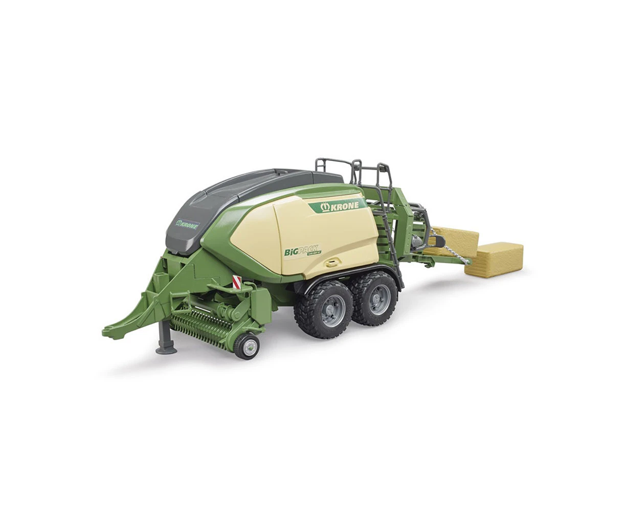 Bruder Licensed 1:16 Scale Krone Big Pack 1290 HDP VC Baler With 2 Block Bales Model Toy