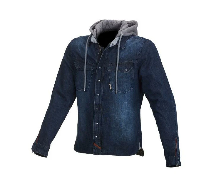 Macna Westcoast Hoody Denim Jacket -  Blue