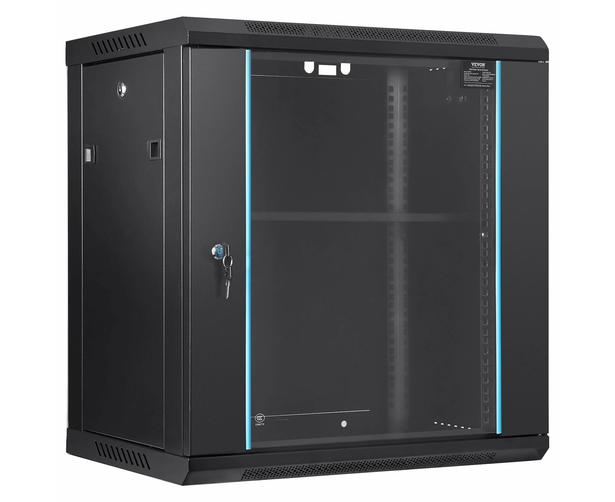 VEVOR Wall Mount Network Server Cabinet, 393.7 mm Deep, Server Rack Cabinet Enclosure,