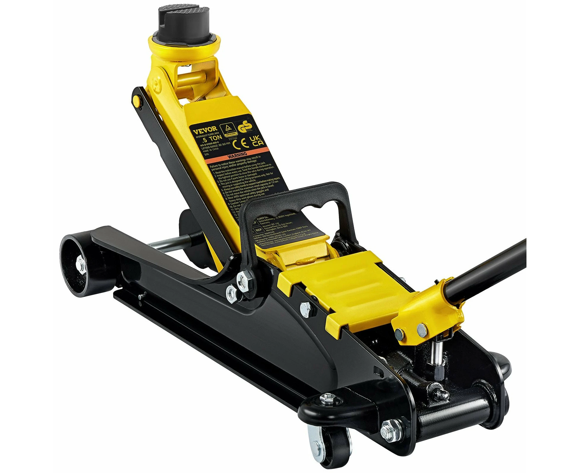 VEVOR Low Profile Floor Jack 2.5 Ton Heavy Steel Single Piston Hydraulic Pump