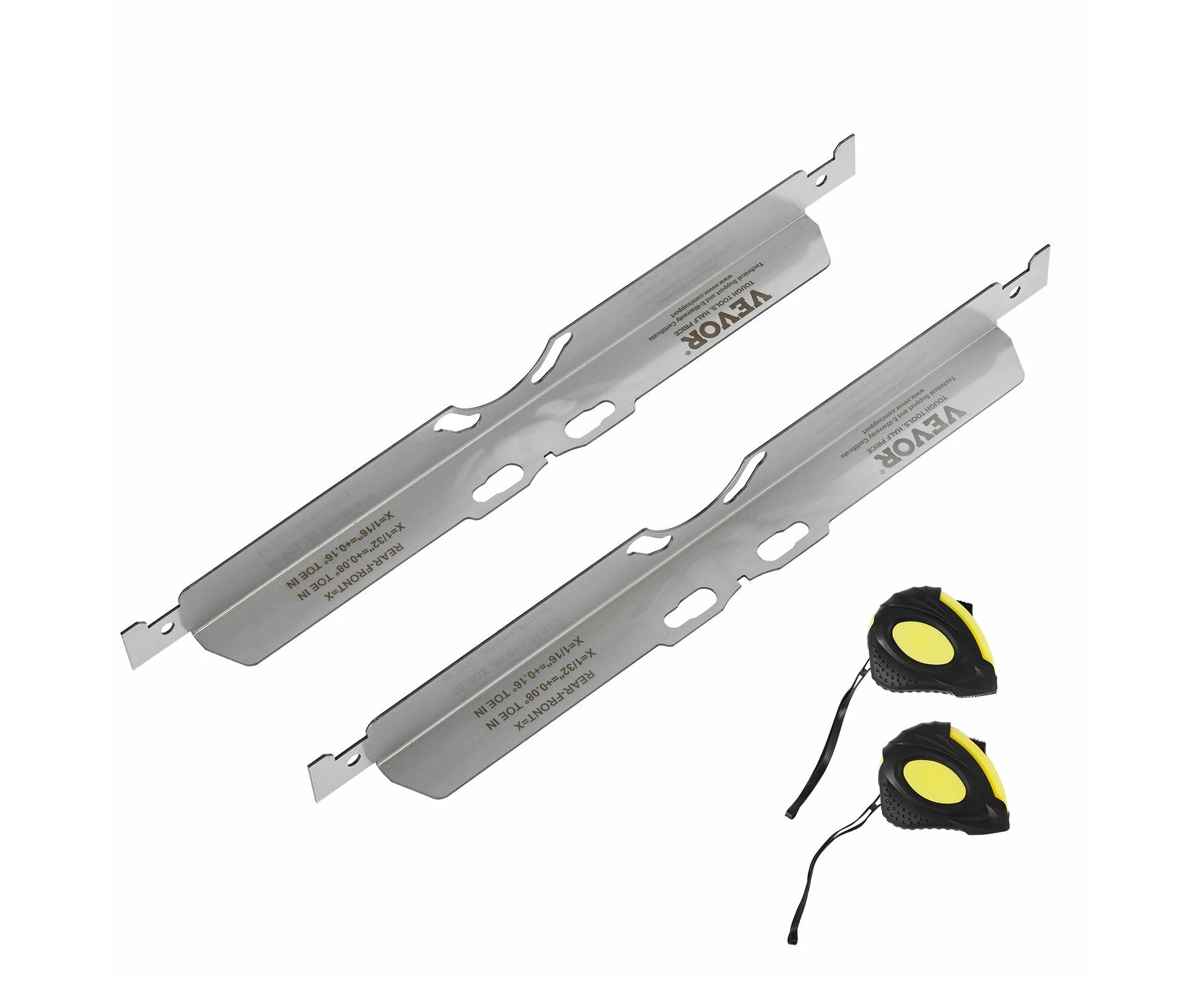 VEVOR Wheel Alignment Tool, 2-Pack Toe Alignment Toe Plates, Stainless Steel Wheel