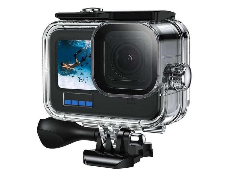 Waterproof Case for GoPro Hero 12 / Hero 11 / Hero 10 / Hero 9 Black, 60M/196FT Underwater Protective Dive Housing Shell with Bracket Mount Accessories