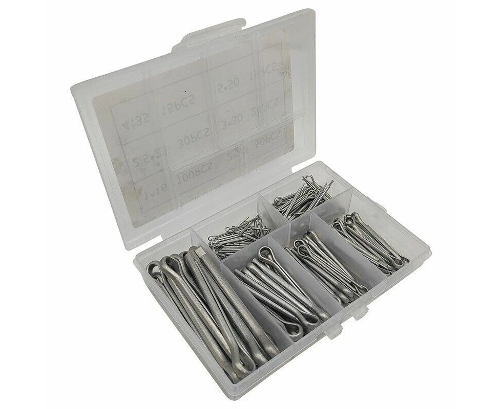 230PCS 304 Stainless Steel Cotter Pin Assortment Set Split Pin