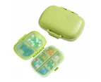 Pill Box Medicine Organizer Dispenser Box Case Travel Tablet Container Holder Green