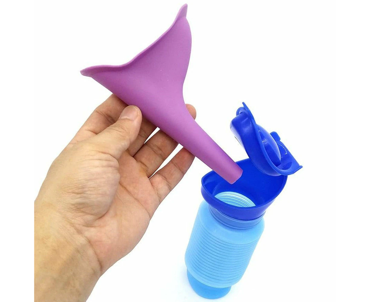 Vibe Geeks Portable Reusable Shrink Camping Toilet Emergency Urinal