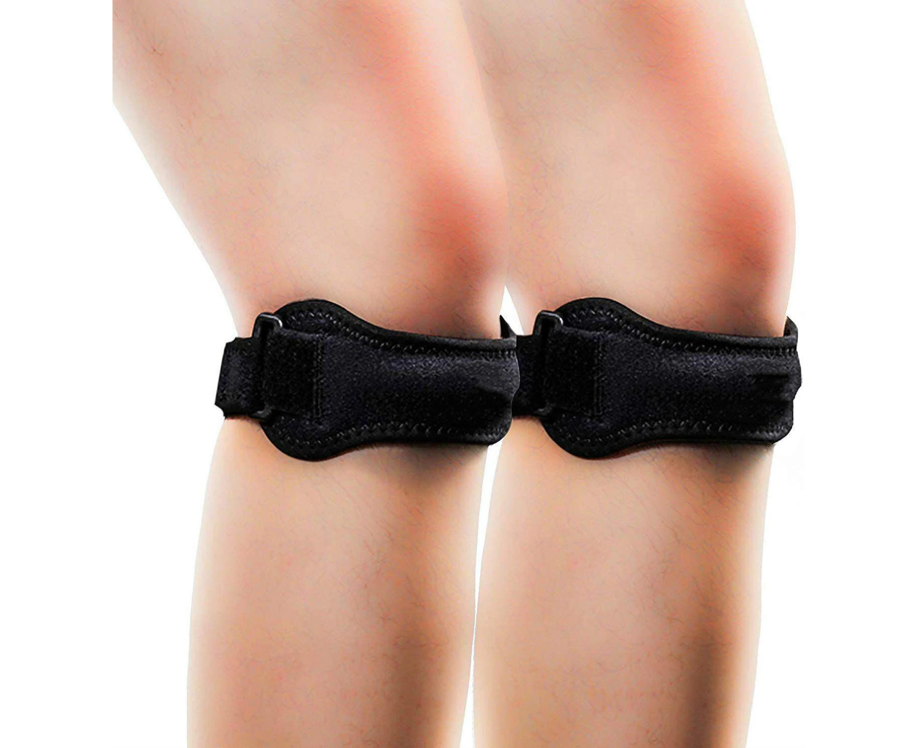 2 Pack Knee Pain Relief & Patella Stabilizer Knee Strap Brace Support for Hiking, Soccer