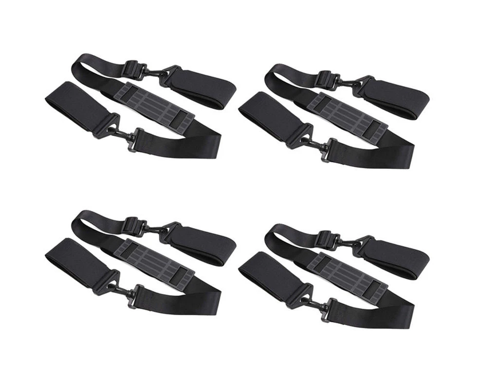 Strong and Thick Ski Straps 4 Packs with Cushioned Fastener Tape Strap Loop for-B