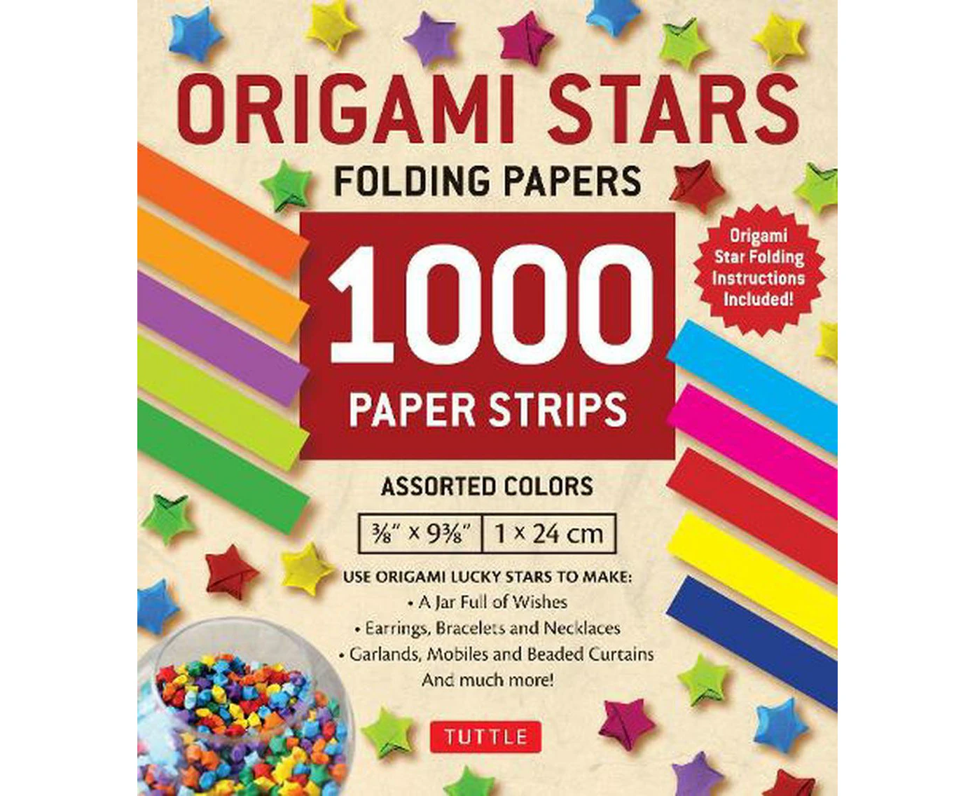 Origami Stars Papers 1,000 Paper Strips in Assorted Colors