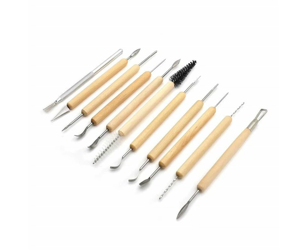 11pcs/set 11pcs/set Soft Clay DIY Wooden Knife Tools