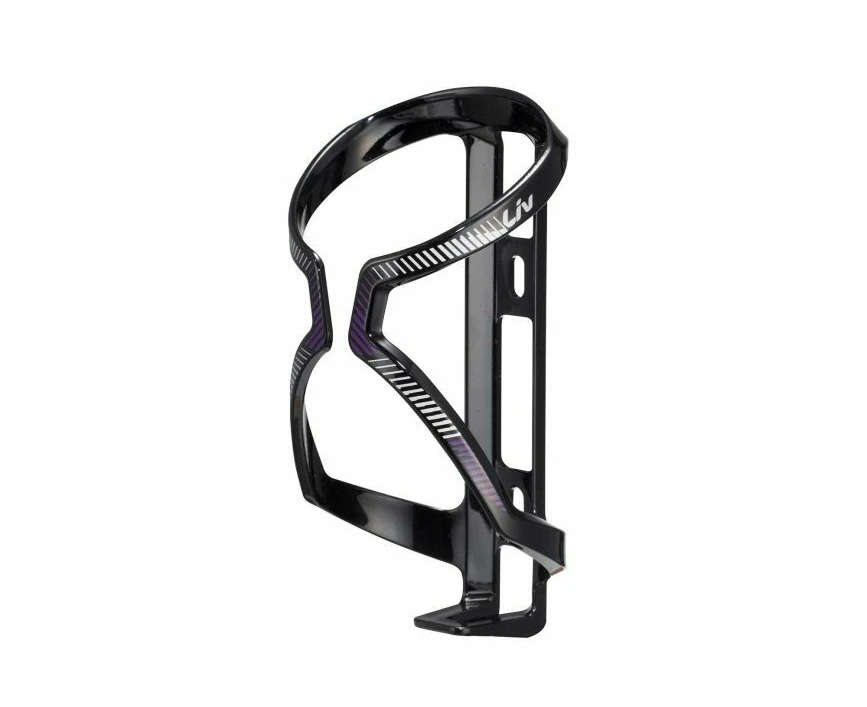 Liv Women's Cycling Bottle Cage | Airway Sport | Black/Purple/Silver - Black