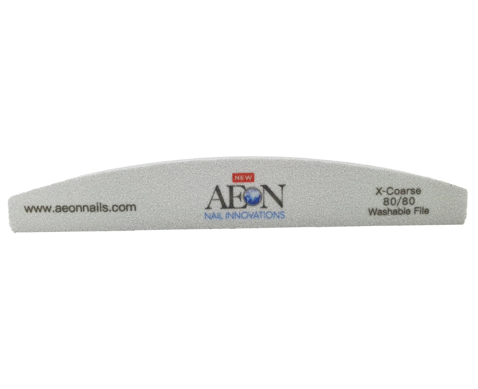 Aeon - Nail Files Silver Half Moon Sponge X-Coarse 80/80 1 pc