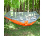 Camping Hammock With Mosquito Net,Outdoor Travel Swing Sleeping Hammock For Hiking Backpacker,Grey