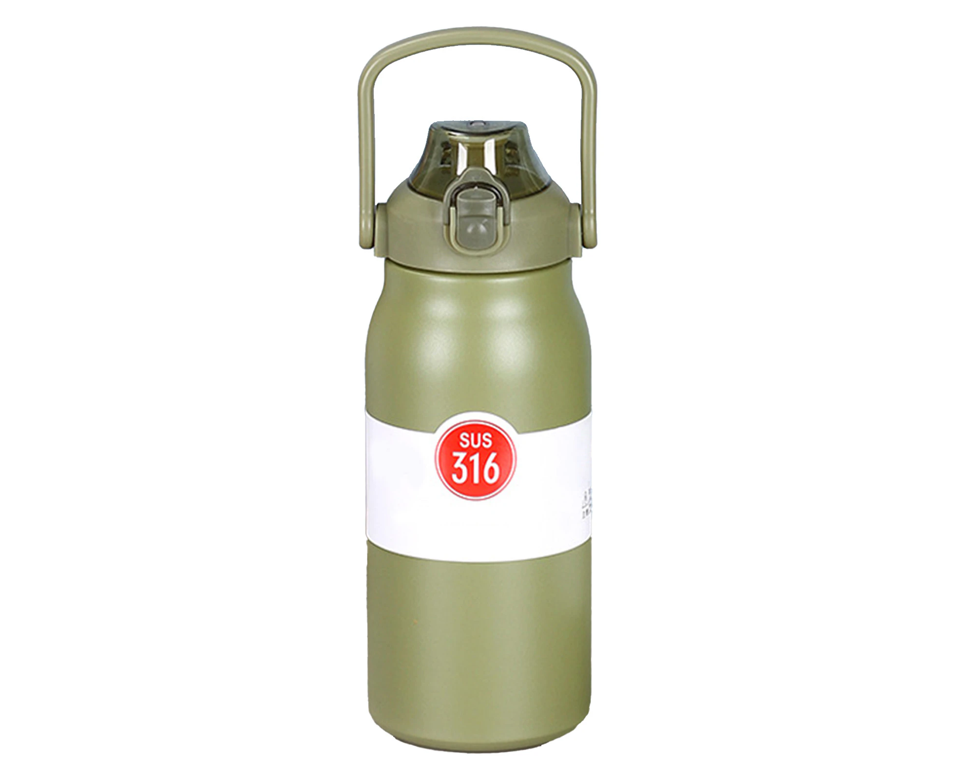 1000Ml Stainless Steel Sports Water Jug Large Capacity Portable Insulated Water Bottle With Handle And Straw For Outdoor