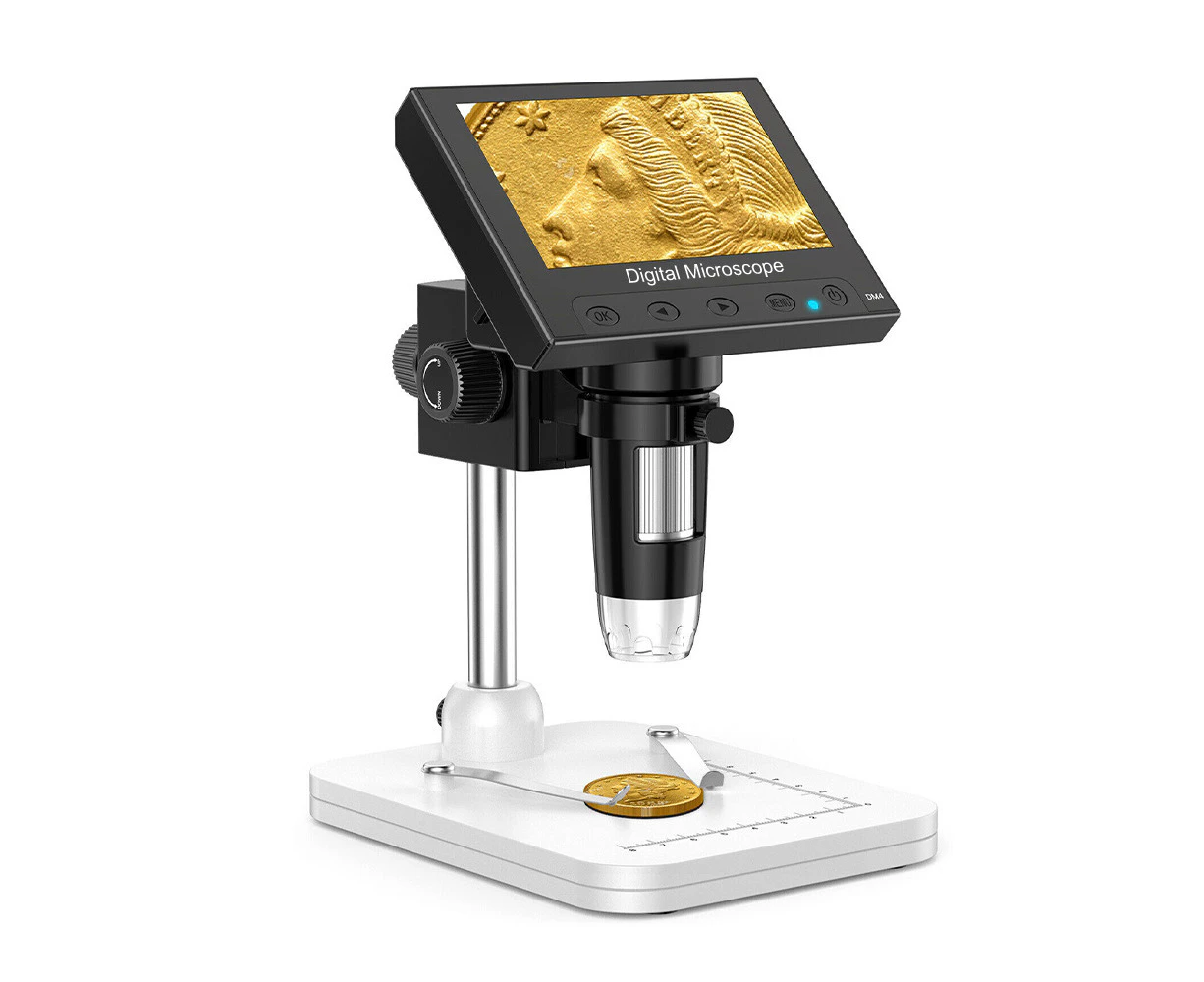 4.3" USB LCD Screen Digital Microscope 50X-1000X Coin Magnifier for Gift