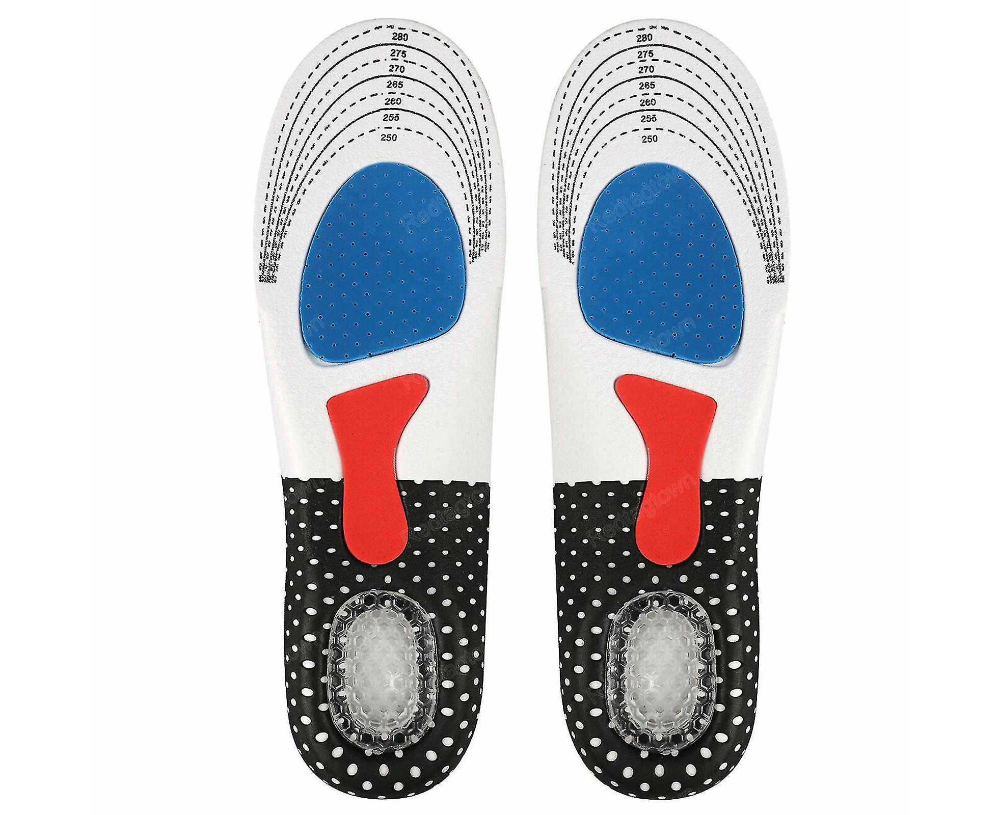 Hmwy-gel Orthotic Sports Running Insoles Insert Shoe Pad Arch Support Cushion