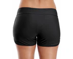 Womens Swim Boardshorts Swimming Shorts-Black1