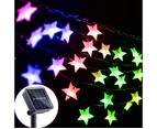 Solar Star String Lights Outdoor Solar Powered String Lights Twinkling Fairy Lights For Garden Lawn Patio Landscape Xmas Holiday Decorations