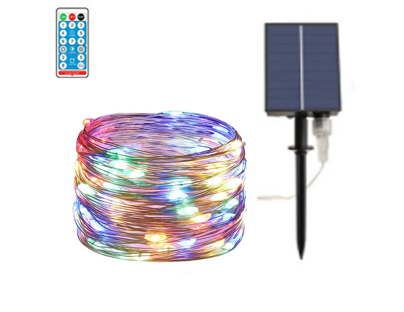 Solar String Lights Outdoor,Copper Wire Solar Twinkle Lights For Garden Tree Yard Party Xmas Decor,Colourful,30 Meters 300 Lights