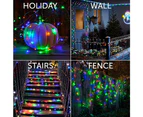 Solar String Lights Outdoor,Copper Wire Solar Twinkle Lights For Garden Tree Yard Party Xmas Decor,Colourful,30 Meters 300 Lights