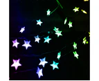 Solar Star String Lights Outdoor Solar Powered String Lights Twinkling Fairy Lights For Garden Lawn Patio Landscape Xmas Holiday Decorations