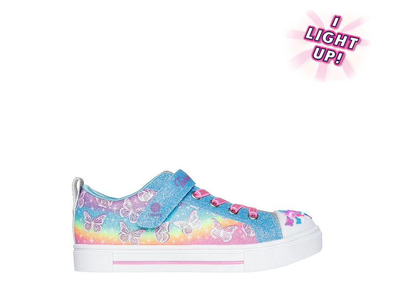 Skechers Girls' Twinkle Toes: Twinkle Sparks Ombre Flutter Sneakers - Multi