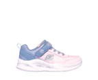 Skechers Girls' S-Lights Sola Glow Ombre Deluxe Sneakers - Grey/Light Pink