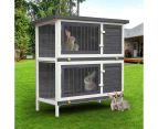 Advwin Rabbit Hutch Chicken Coop Large Run House Cage Wooden Outdoor